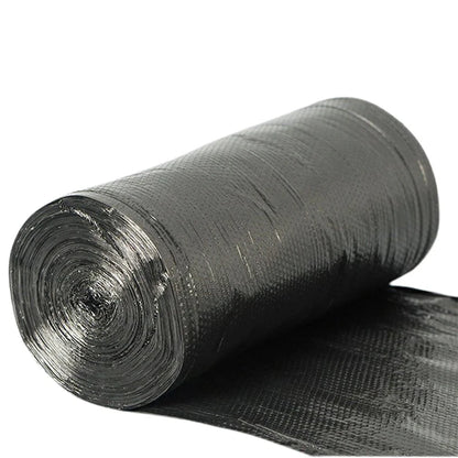 100pcs Black Household Rubbish Bags for Bathroom, Kitchen, and Trash Can - Disposable Plastic Garbage Bags