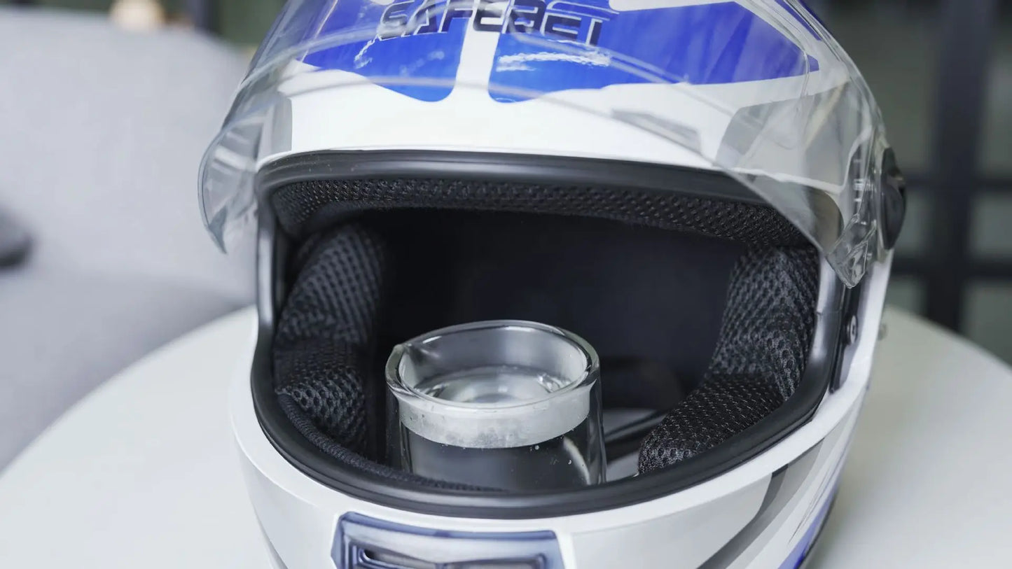 4PCS Universal Motorcycle Helmet Anti-Fog & Rainproof Film - Clear Coating Sticker for Helmet Accessories