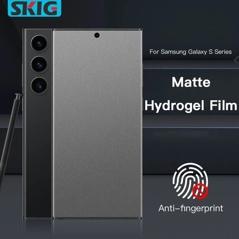 Matte Hydrogel Screen Protector for Samsung Galaxy S20/S21/S22/S23/S24 Ultra, Plus & FE — Anti-Fingerprint Film