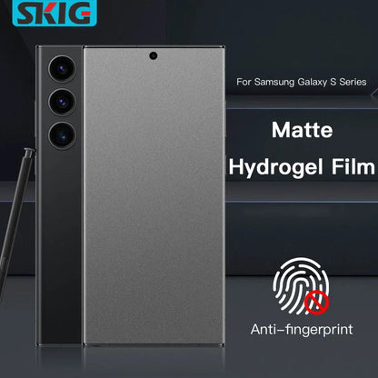 Matte Hydrogel Screen Protector for Samsung Galaxy S20/S21/S22/S23/S24 Ultra, Plus & FE — Anti-Fingerprint Film