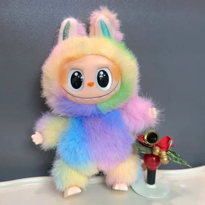 Labob-V4 Blind Box Plush Keychain — Cute Collectible Mystery Monster Figure, Macaron Surprise Anime Toy