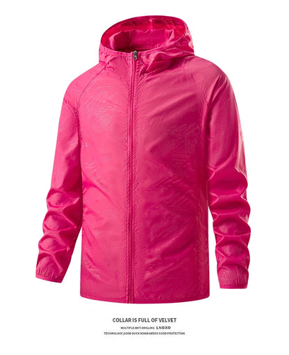 LNGXO Waterproof Hiking Jackets – Sun Protection, Windbreaker, Camping & Climbing Rain Coat, Unisex Portable Outdoor Wear