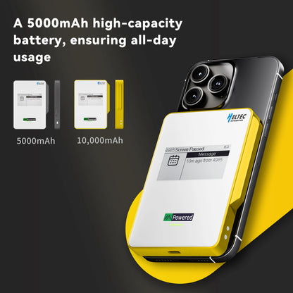Heltec MeshPocket Qi2 Magnetic Power Bank - 5000/10000mAh 15W Wireless Fast Charger for iPhone & Android