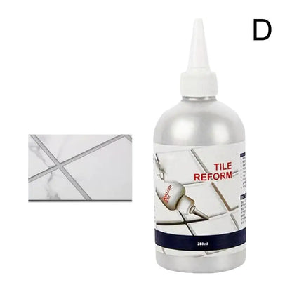 280ml Waterproof Tile Grout Repair Filler - Tile Joint Renewing Sealant in Multiple Colors
