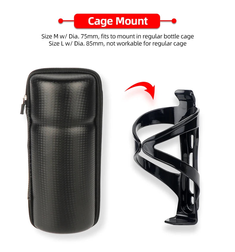 Deemount Bicycle Tool Storage Box – Bottle Cage Mount Case for Bike Repair Kits, Glasses & Keys