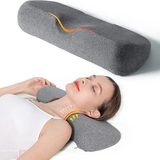 Ergonomic Memory Foam Cervical Pillow | Orthopedic Contour Neck Pillow for Side Sleepers | Supportive Bed Sleeping Pillow