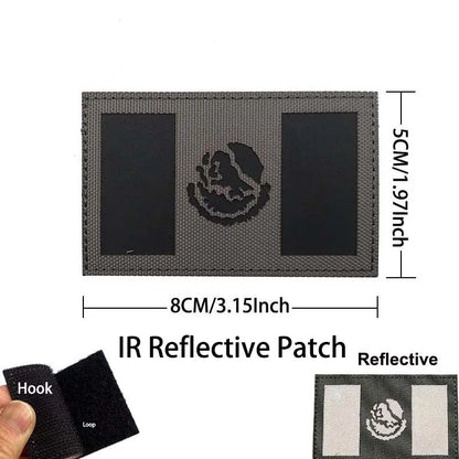 Mexico Flag Eagle Skull Patch - Embroidered Fabric & PVC Tactical Applique Badge for Bags and Gear