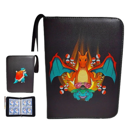 NEW Pokémon Card Album — 400pcs Binder Zipper PU Leather Storage Book for Anime Card Game Collection