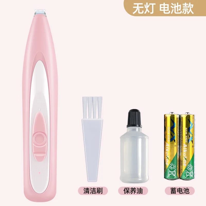 Electric Cat and Dog Hair Shaver - Silent Pet Grooming Tool for Paw and Claw Care, Precise and Mute Pedicure Device