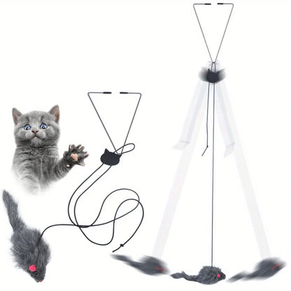 Door Hanging Cat Toy - Interactive Stress Relief Hanging Toy for Kittens & Cats
