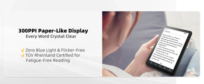 Bigme B6 6" E-Book Reader – E-Ink Display, 36-Level Front Light, Android 14, 4+64GB, Google Play
