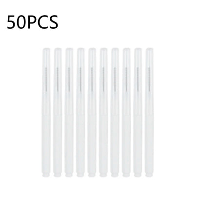 10/20/50PCS Mini Eyebrow & Lash Brushes – Disposable Bendable Brow Perm & Micro Eyelash Applicator Tools