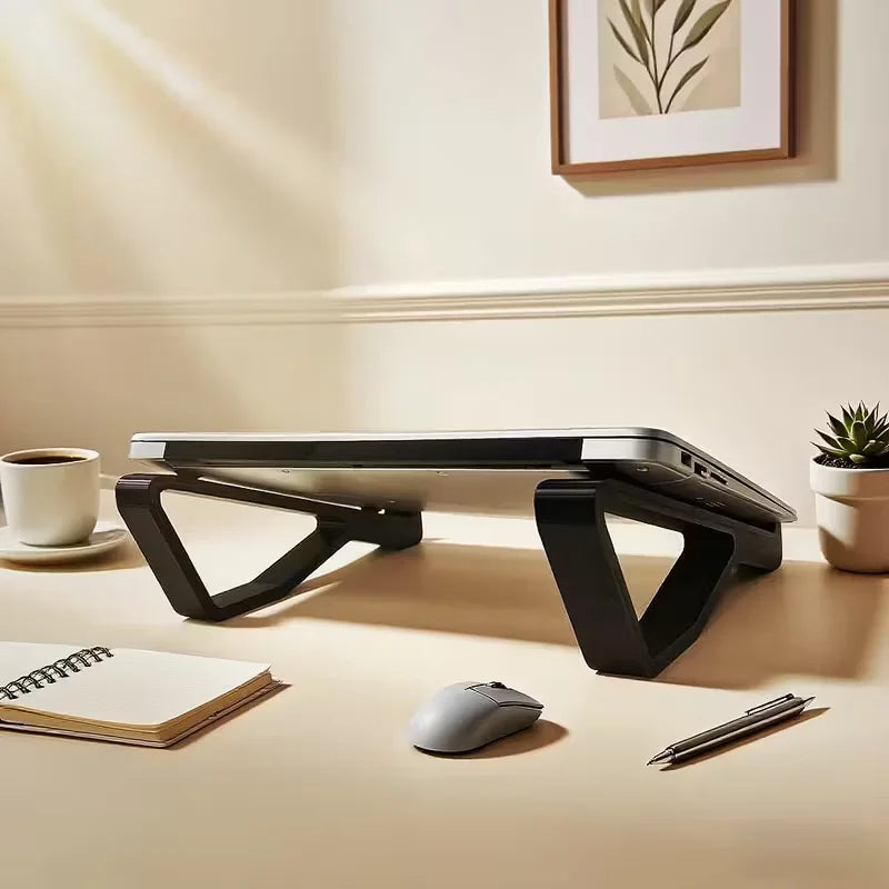 Adjustable Ergonomic Laptop Stand – Portable Height & Tilt Support for MacBook & PC, Minimalist Design