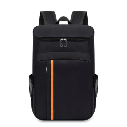 Large Insulated Cooler Backpack - Water-Repellent Thermal Food Bag with Double Zippers for Picnic, Camping & Travel