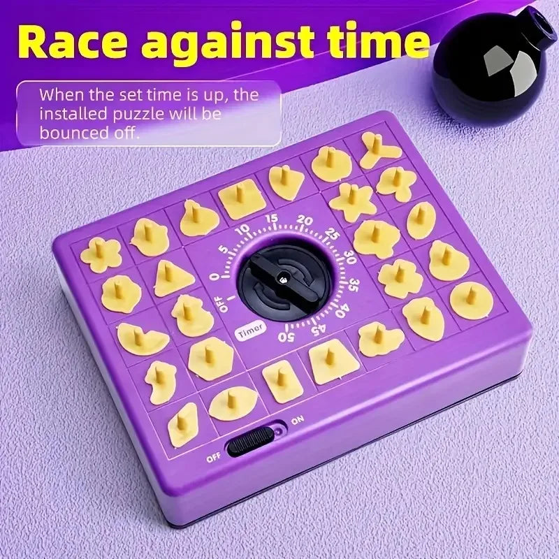 Timing Puzzle Game – Exciting Finger Shape Matching Board with Pop-Up Mechanism, Educational Concentration Game