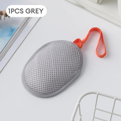Soap Saver Pouch - Exfoliating Body Scrubber Mesh Bag for Bath and Shower