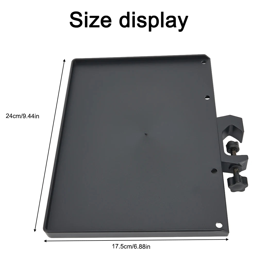 Universal Sound Card Tray for Microphone Stand - Clip for Tripod Bracket, Live Broadcast Microphone Rack Holder