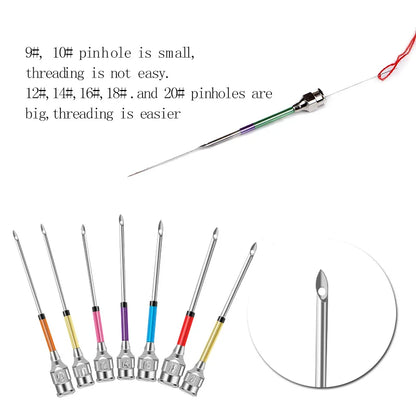KRABALL 41-Piece Needle Punch Kit Full Set - Magic Cross Stitch Pen, Punch Needle, Big Seam Ripper, Thimble, and Embroidery Hoop