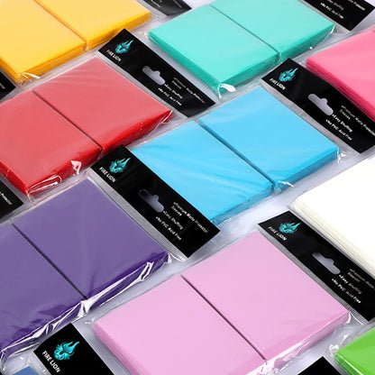 100PCS Matte Card Sleeves 66x91mm — Frosted Trading Card Protectors for MTG & TCG Game Cards
