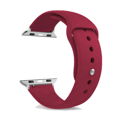 Silicone Apple Watch Band Strap - Sport Replacement Bracelet for iWatch Series Ultra 2, 9, 8, 7, 6, SE 38mm-49mm