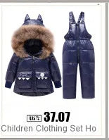 Children’s Winter Clothing Set – Baby Down Jacket Parka & Thick Snowsuit for Boys and Girls