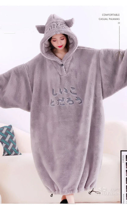 WASART Winter Hooded Fleece Blanket – Ultra Plush Oversized Sweater Blanket with Sleeves, Warm Flannel for Outdoor Use