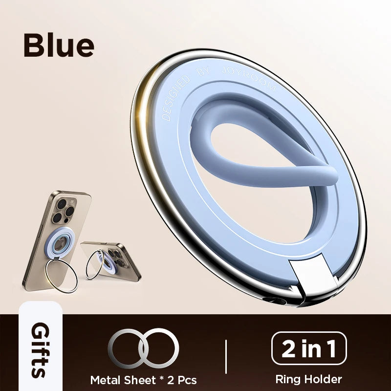 Joyroom Magnetic Ring Phone Holder – Colorful Silicone Kickstand Grip for iPhone 16/15/14 Pro Max