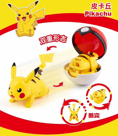 Original Pokémon Elf Ball Toys — Pocket Monsters Figures including Pikachu, Gengar, Dragonite & More