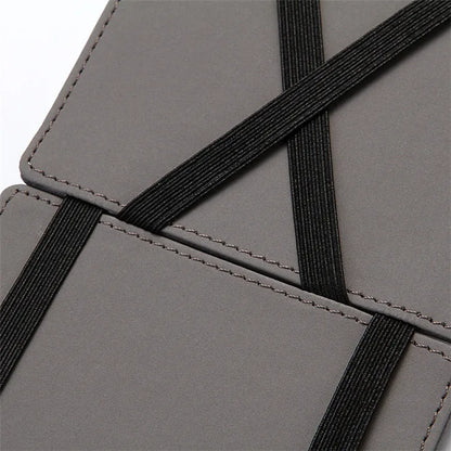 Mini Men’s Card Holder Wallet — Slim PU Leather Wallet with Zipper Coin Pocket, Magic Closure, Credit Card Case, Small Men’s Purse