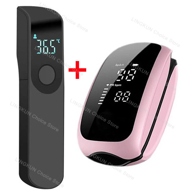 Rechargeable Digital Infrared Thermometer - Non-Contact Body Temperature Monitor for Adults and Infants with LCD Display