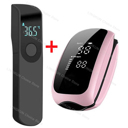 Rechargeable Digital Infrared Thermometer - Non-Contact Body Temperature Monitor for Adults and Infants with LCD Display