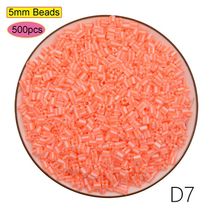5mm Fuse Beads for Kids – Animal & Creative DIY Perler Hama Beads, Educational Pixel Puzzle, Iron Pegboard Mosaic Pattern Toy