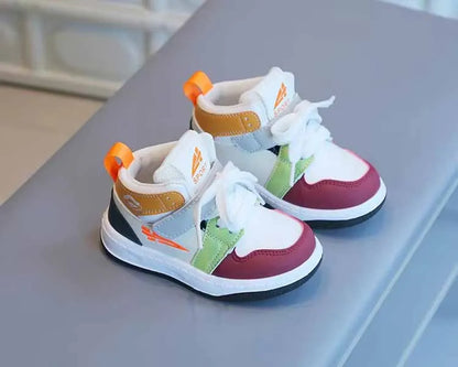 Baby & Kids Spring Autumn White Sneakers — Soft Sole Anti-Slip Casual Sport Shoes for Toddlers