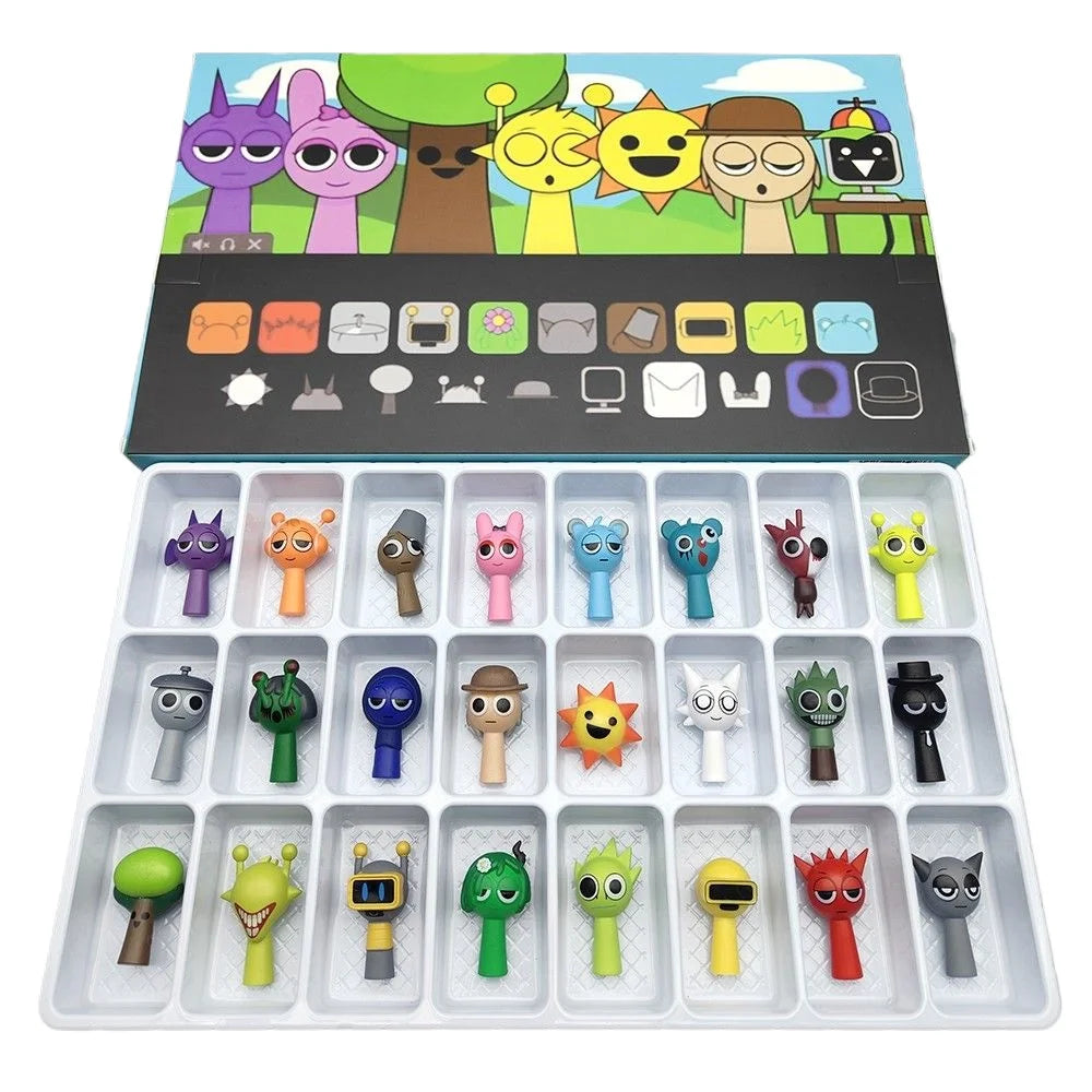 2025 Sprunki Action Figures Set — Sprunkies Game Collectible Toys Birthday Gift for Fans