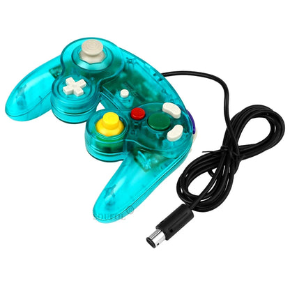 Transparent Wired Game Controller for GameCube NGC – Replacement Handheld Joystick for Video Game Console