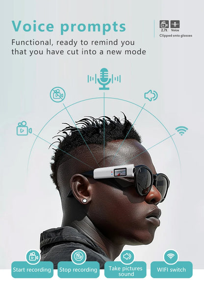 Xiaomi Mini FPV Smart Glasses — HD 4K WiFi Micro-Camera for Video & Audio Recording with APP Control