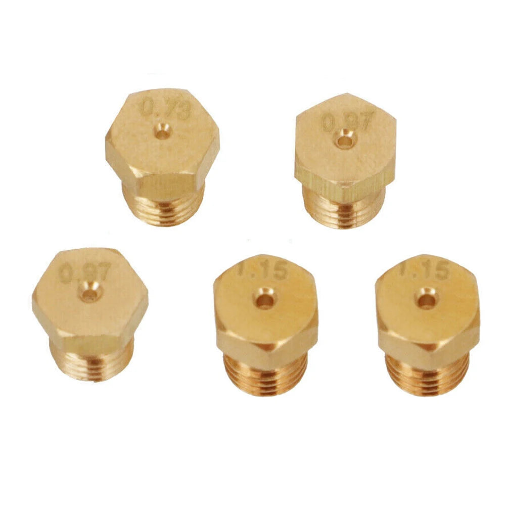 5PCS Burner Gas Conversion Kit – M6 X 0.75 Thread Nozzles for Natural Gas to LPG Hob, Kitchen Parts