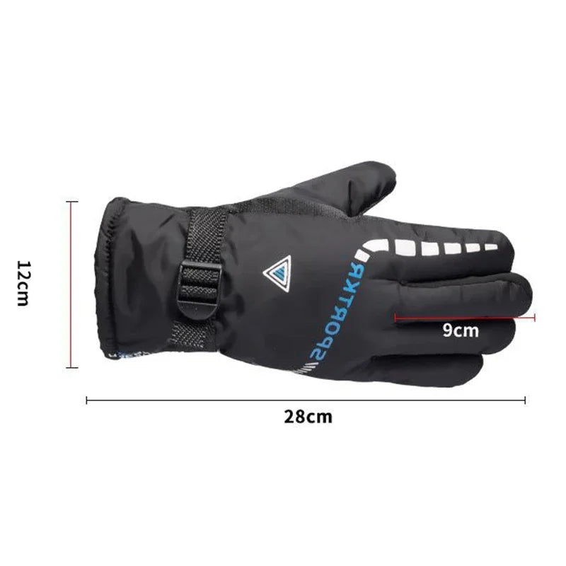 Outdoor Winter Thermal Cycling Gloves – Waterproof, Anti-Slip Ski & Motorcycle Gloves for Men & Women, Warm Sports Gloves