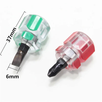 Mini Screwdriver Kit Set – Small Portable Radish Head Precision Repair Tools with Transparent Handle for Car and Electronics