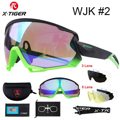 X-TIGER Polarized Cycling Glasses — Photochromic MTB & Road Bike Sunglasses for Sports