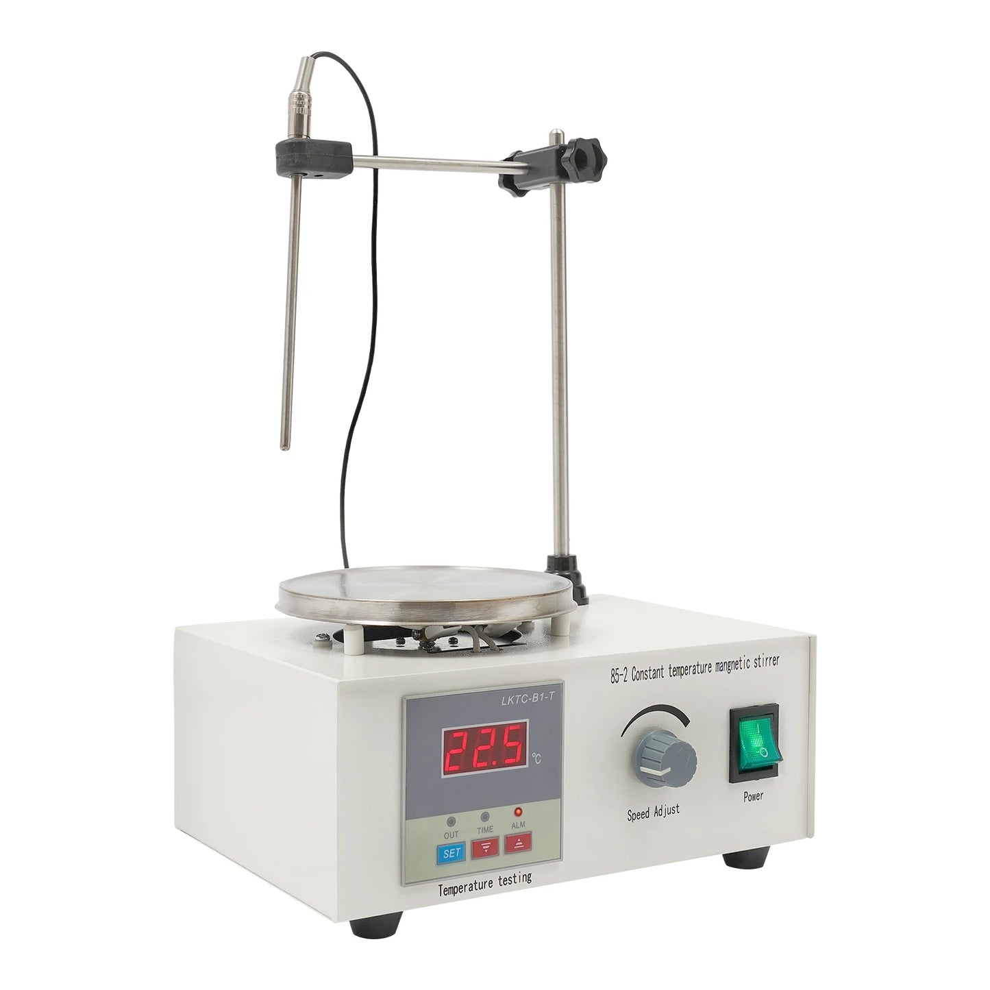 Digital Magnetic Stirrer 250W — Lab Tabletop Heating Plate Mixer, Large Volume, 304 Stainless Steel, 0–2000 RPM