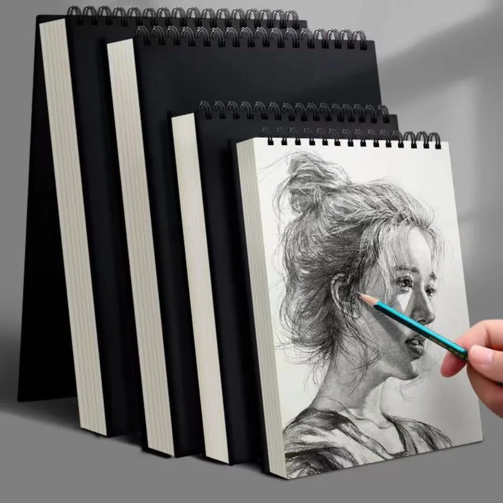 30-Sheet Spiral Sketchbook Drawing Pad - Thick Acid-Free Paper for Sketching & Oil Painting