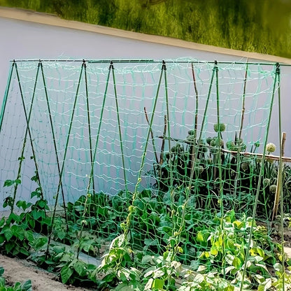 Heavy Duty Garden Trellis Netting - UV Stabilized Polyethylene Climbing Support for Cucumbers, Vines & Tomatoes