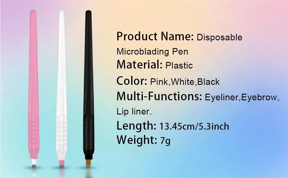 10PCS Microblading Disposable Pens — U18 0.18mm Microblade Tools for Eyebrow Permanent Makeup