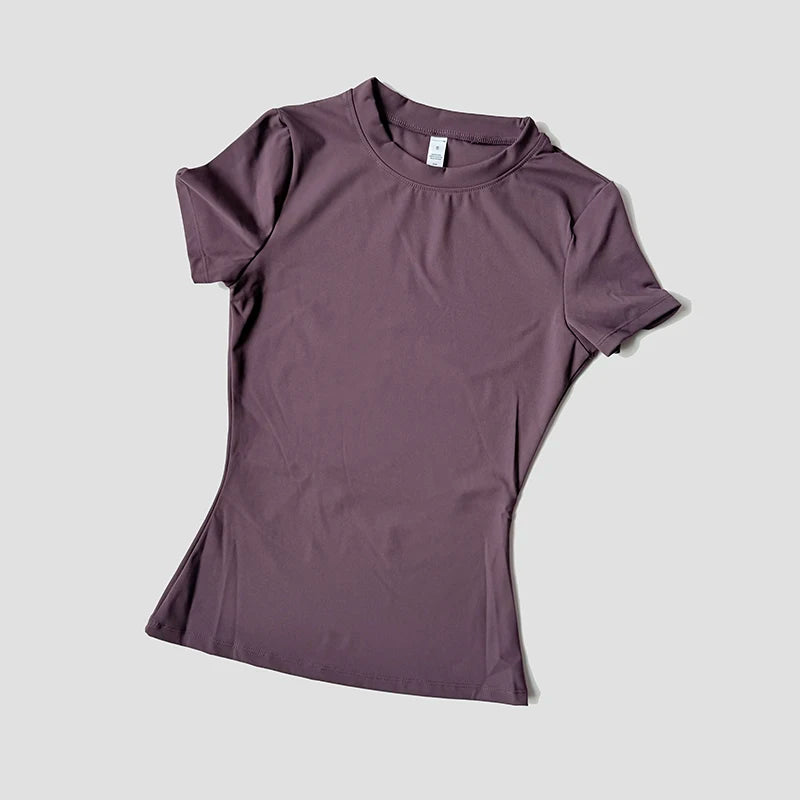 Women’s Seamless Yoga Top Short Sleeve Fitness T-Shirt – Gym, Running & Activewear Sports Shirt for Workout Comfort & Breathability