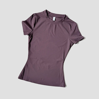 Women’s Seamless Yoga Top Short Sleeve Fitness T-Shirt – Gym, Running & Activewear Sports Shirt for Workout Comfort & Breathability