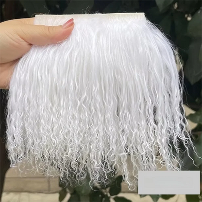Mongolia Fur Sheepskin Curly Hair Extensions — Cute Wool Texture Wigs for SD, Blyth & BJD Dolls