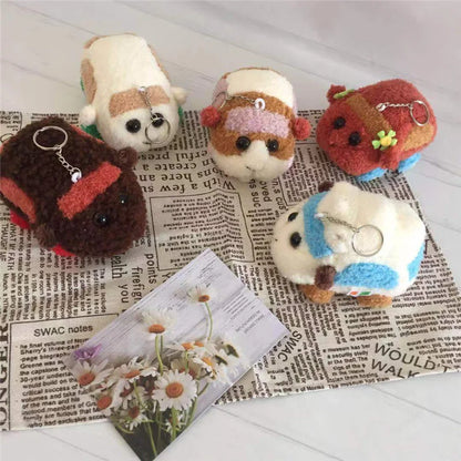 Cute PUI PUI Plush Toy Keychain – Anime Guinea Pig Stuffed Bag Pendant Birthday Gift