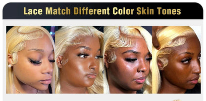 613 Honey Blonde Body Wave HD Lace Front Wig – 13x6 Transparent Glueless Human Hair Wig, 13x4 Lace Frontal, 180 Density
