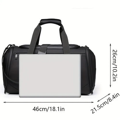 Large Capacity Men’s Carry-On Travel Duffel Bag – Spacious Gym & Weekend Overnight Bag with Multiple Compartments